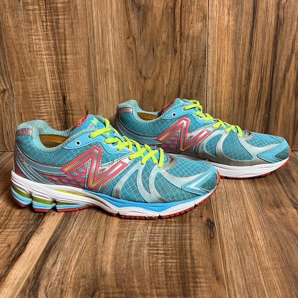 New Balance 1225 V1 Womens Running Shoes Blue Pink Yellow Athletic Size 9 - Picture 2 of 8